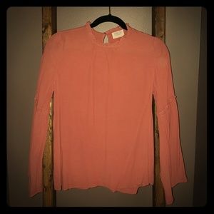 Bell Sleeve Mauve Top